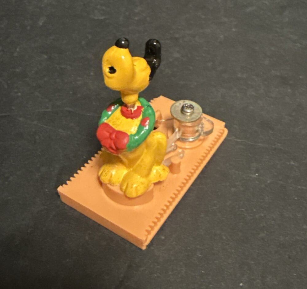 Mr. Christmas Mickey's Clock Shop Replacement Pluto Figure ONLY Part Pieces 1993